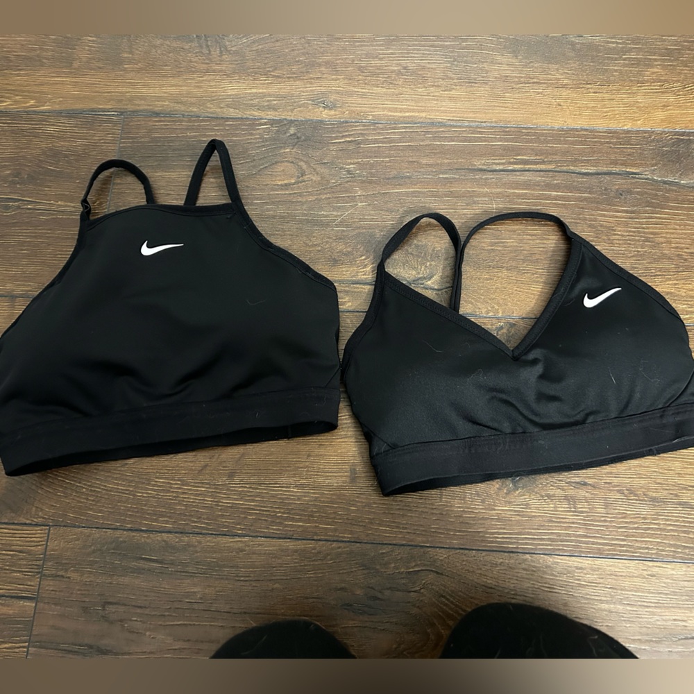 Pair of Black Nike sports bras! Sold as bundle